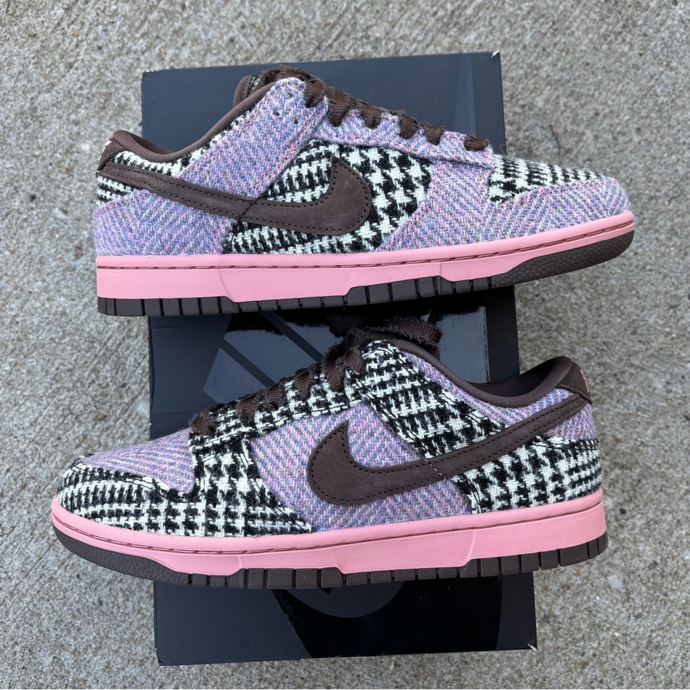 Nike Dunk Low Harris Tweed ‘Purple/multi’ 8.5 women’s NEW